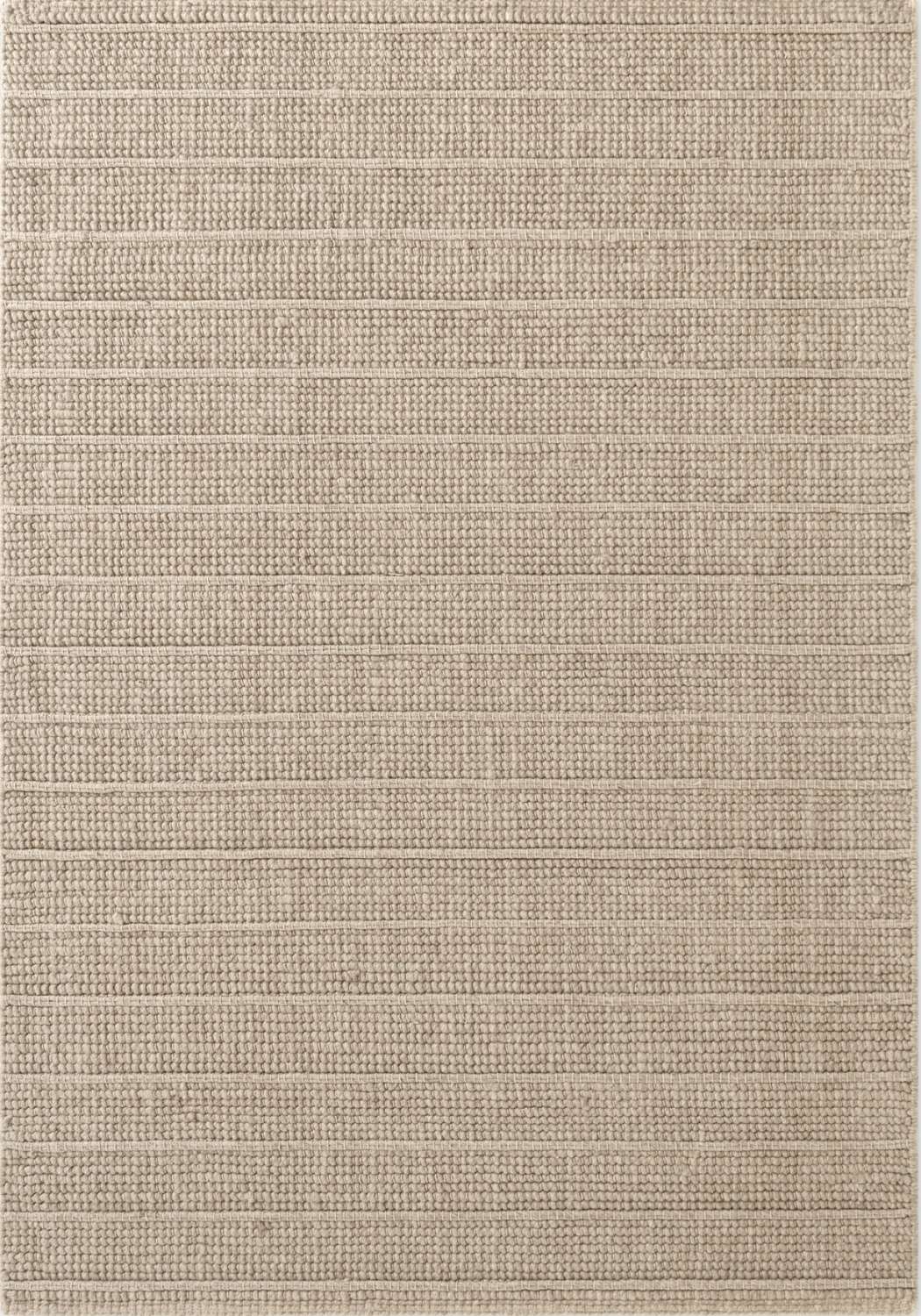 Camden Wool Parker Rug Beige High-quality, textured design, durable pile.