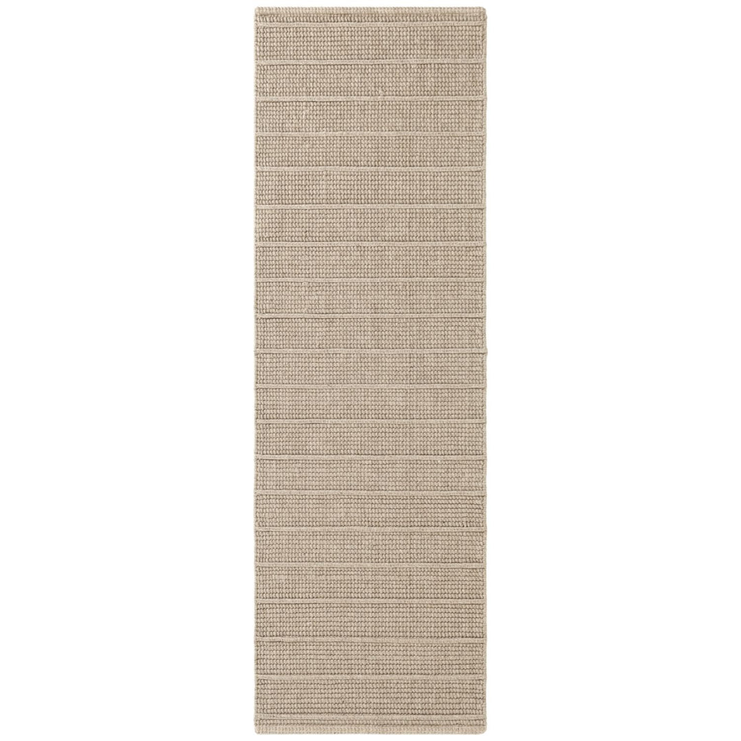 Camden Wool Parker Rug Beige High-quality, textured design, durable pile.