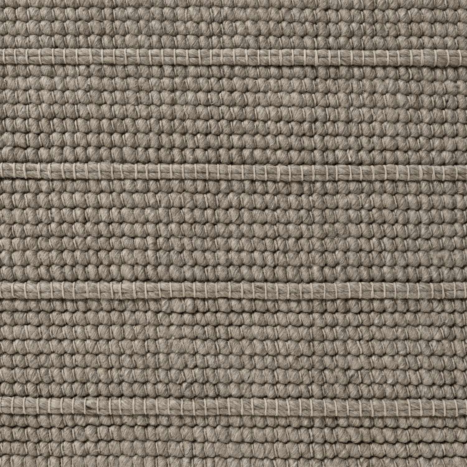 Camden Wool Parker Rug Grey, heat-insulting, striped textured design.