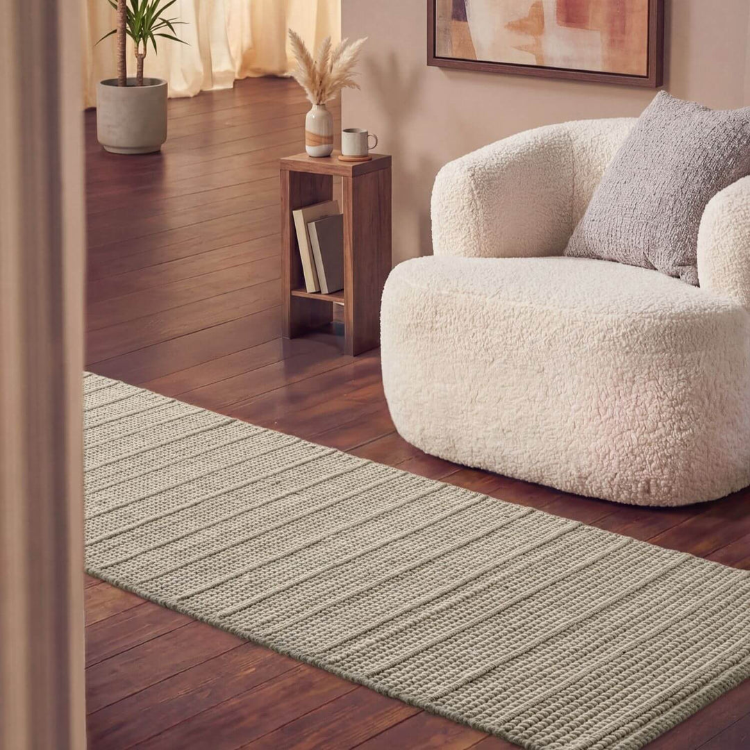 Ted Baker Camden Wool Parker Rug Natural White