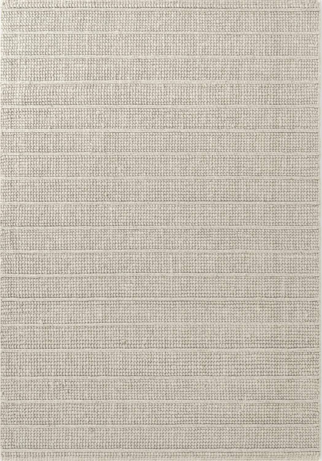 Camden Wool Parker Rug Natural White, hand-woven, ideal for every room.