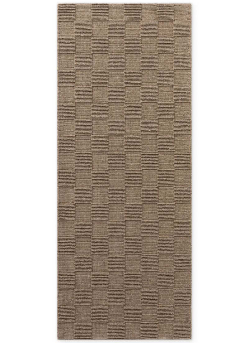 Scala Handwoven Wool Rug – Checkered Design