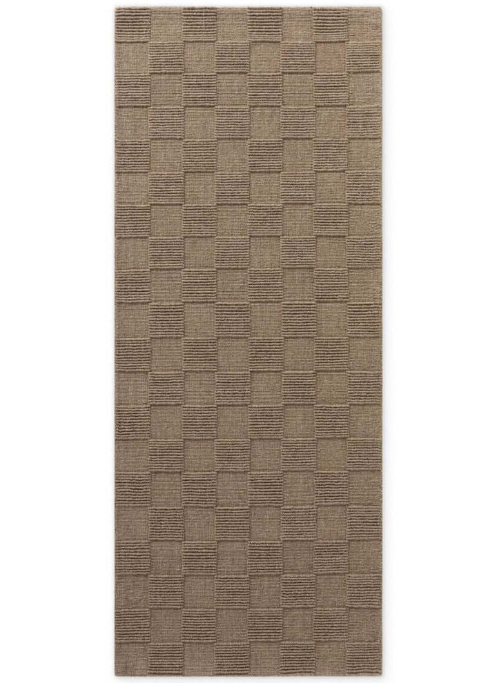 Scala Handwoven Wool Rug – Checkered Design