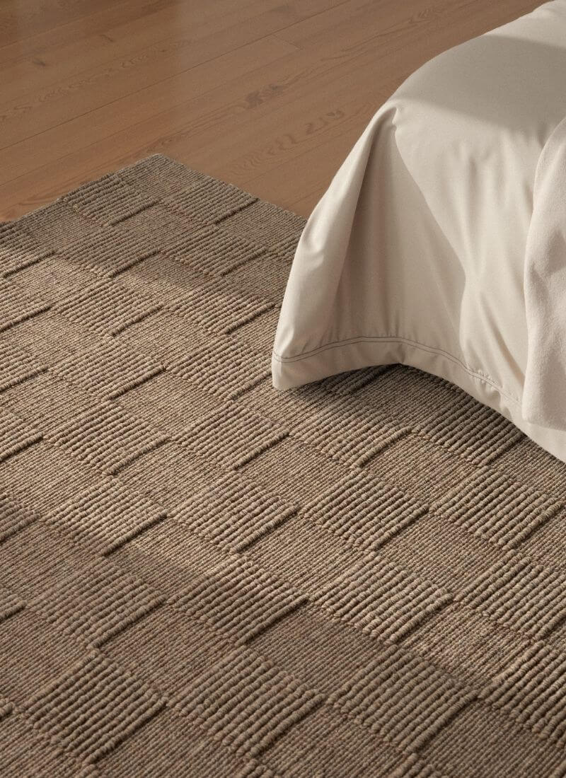Scala Handwoven Wool Rug – Checkered Design
