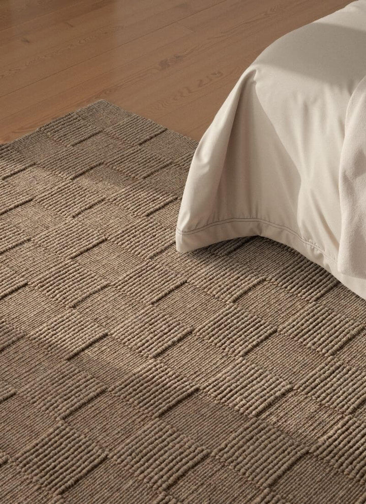Scala Handwoven Wool Rug – Checkered Design
