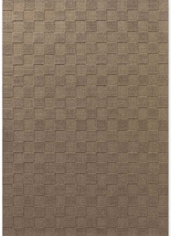 Scala Handwoven Wool Rug – Checkered Design
