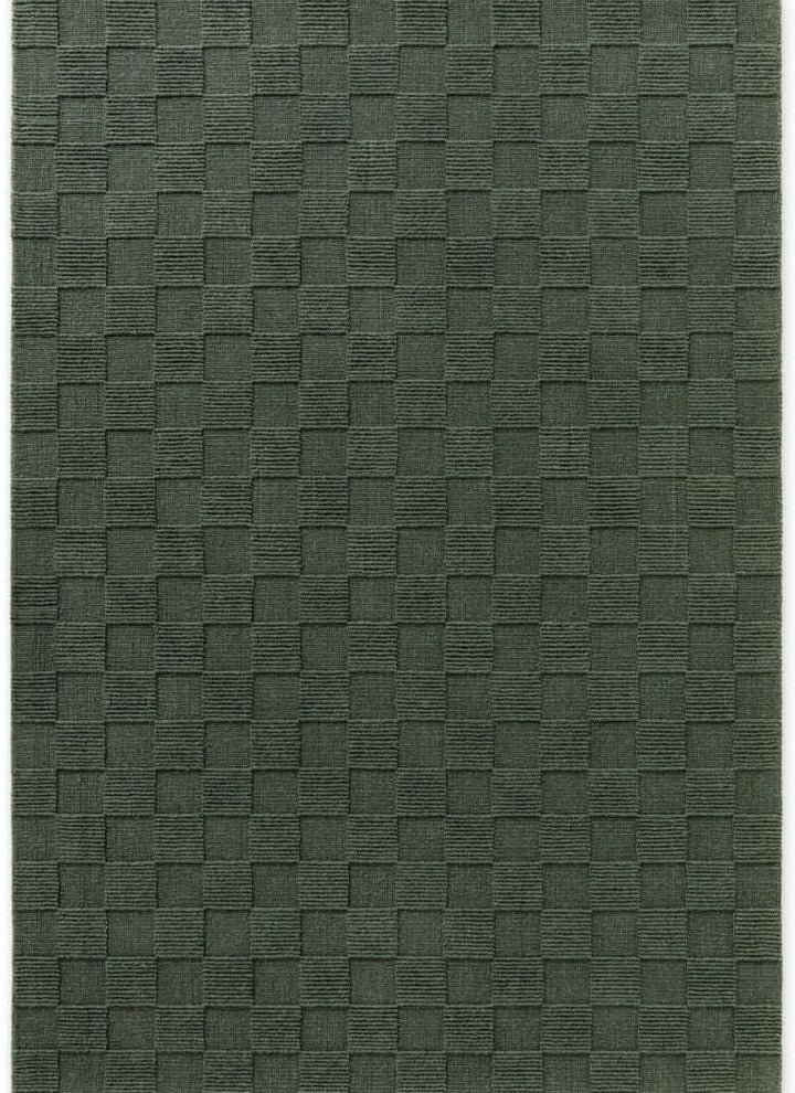 Scala Handwoven Wool Rug – Checkered Design
