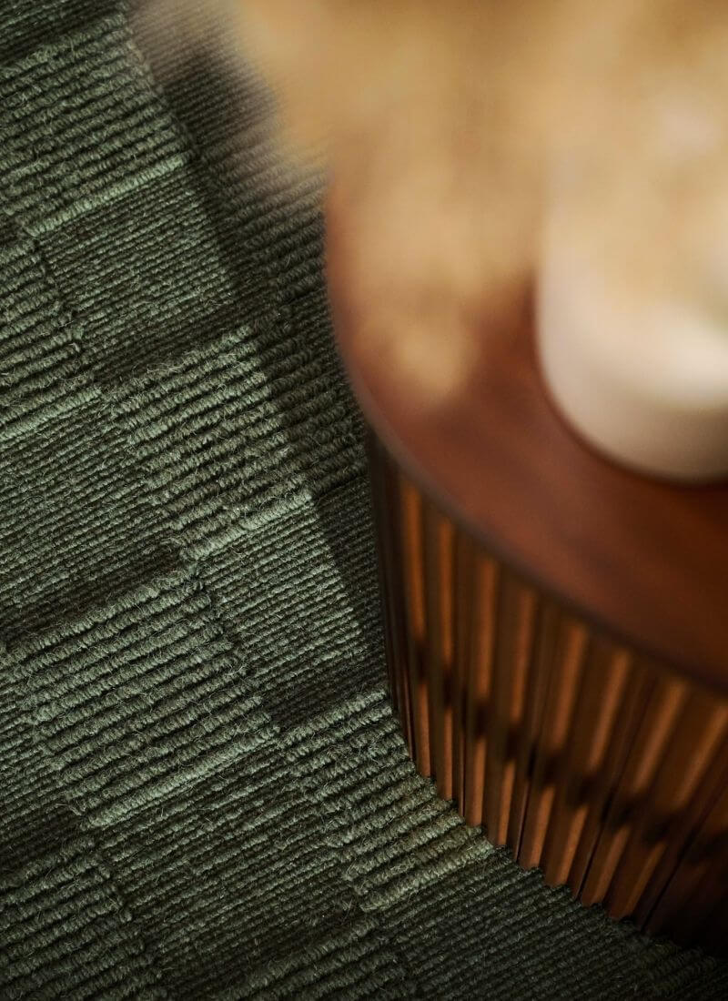 Scala Handwoven Wool Rug – Checkered Design
