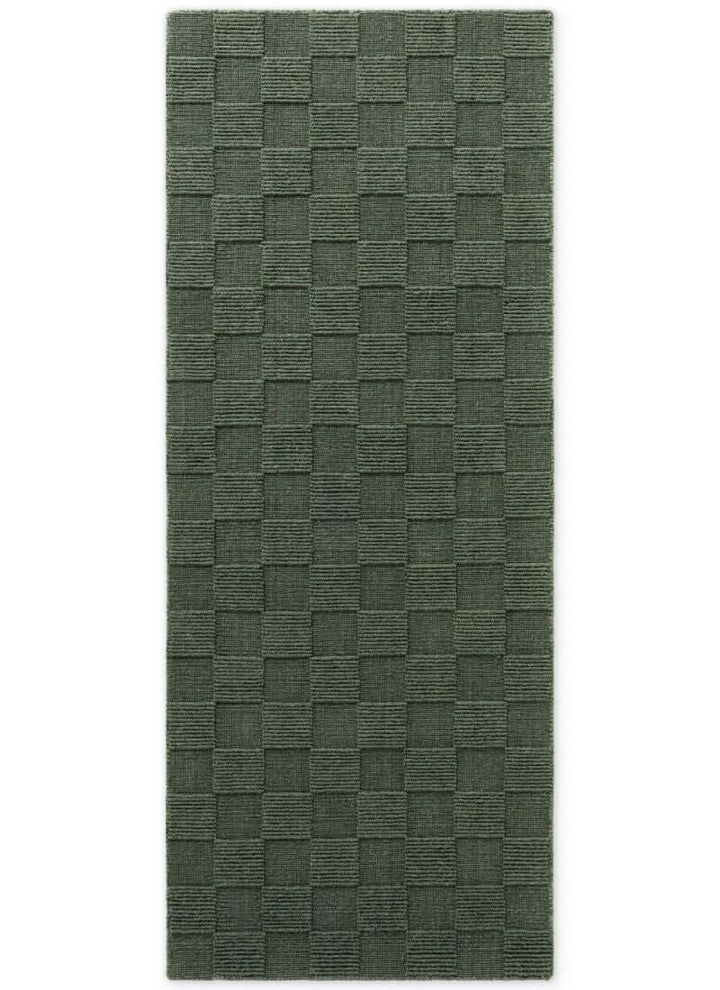 Scala Handwoven Wool Rug – Checkered Design