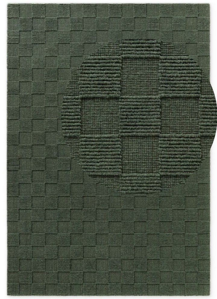 Scala Handwoven Wool Rug – Checkered Design