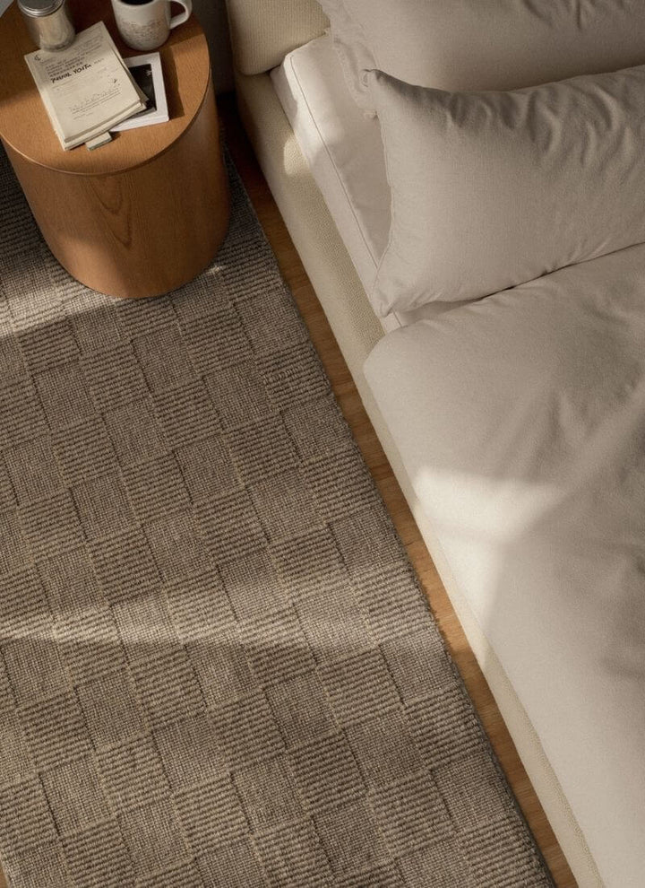 Scala Handwoven Wool Rug – Checkered Design