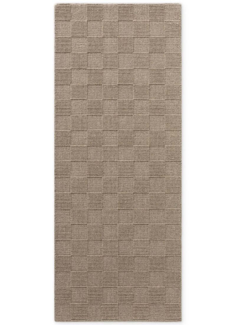Scala Handwoven Wool Rug – Checkered Design