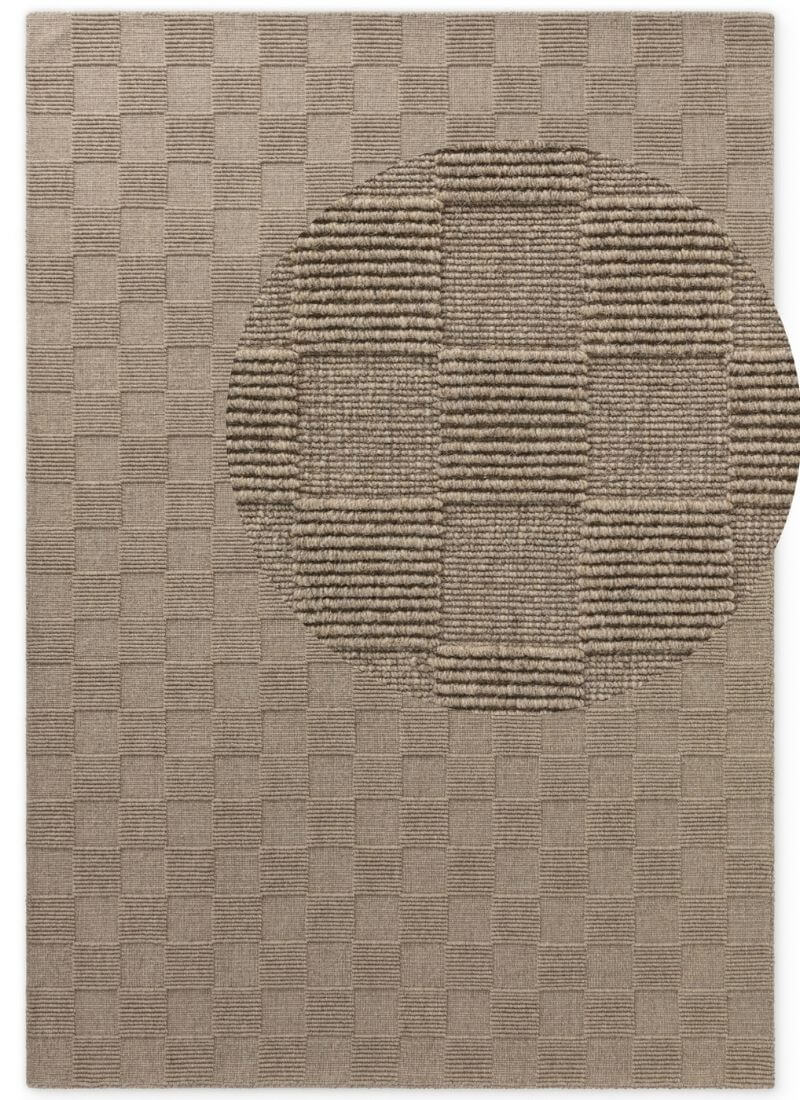 Scala Handwoven Wool Rug – Checkered Design