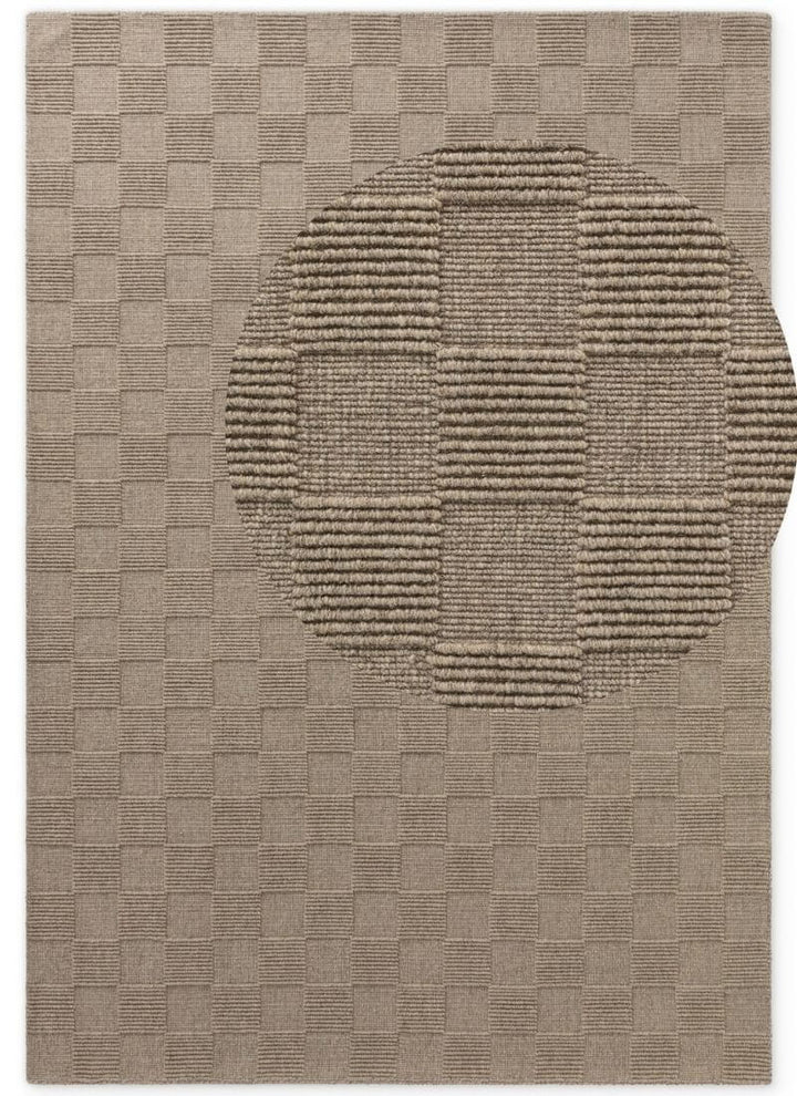 Scala Handwoven Wool Rug – Checkered Design
