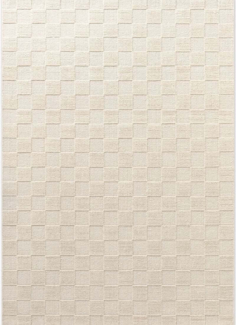 Scala Handwoven Wool Rug – Checkered Design