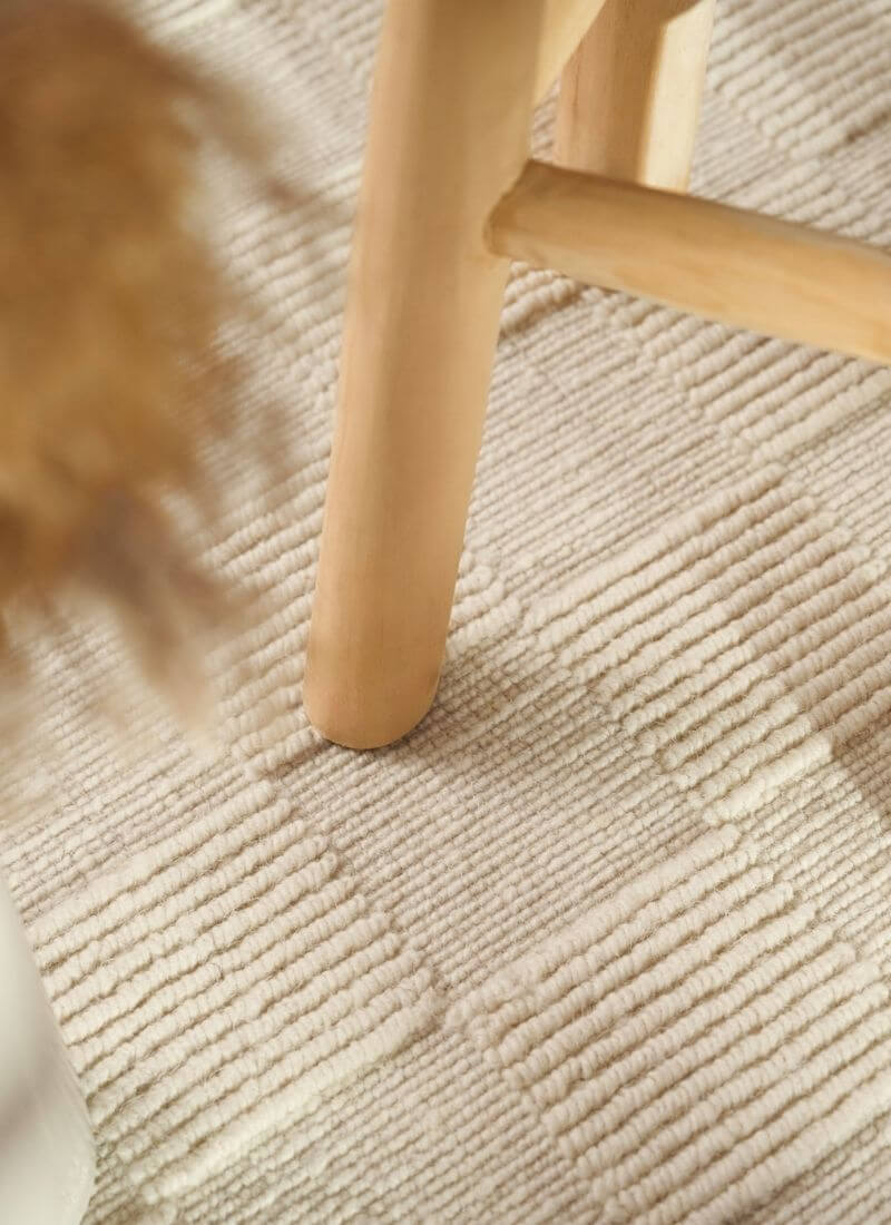 Scala Handwoven Wool Rug – Checkered Design