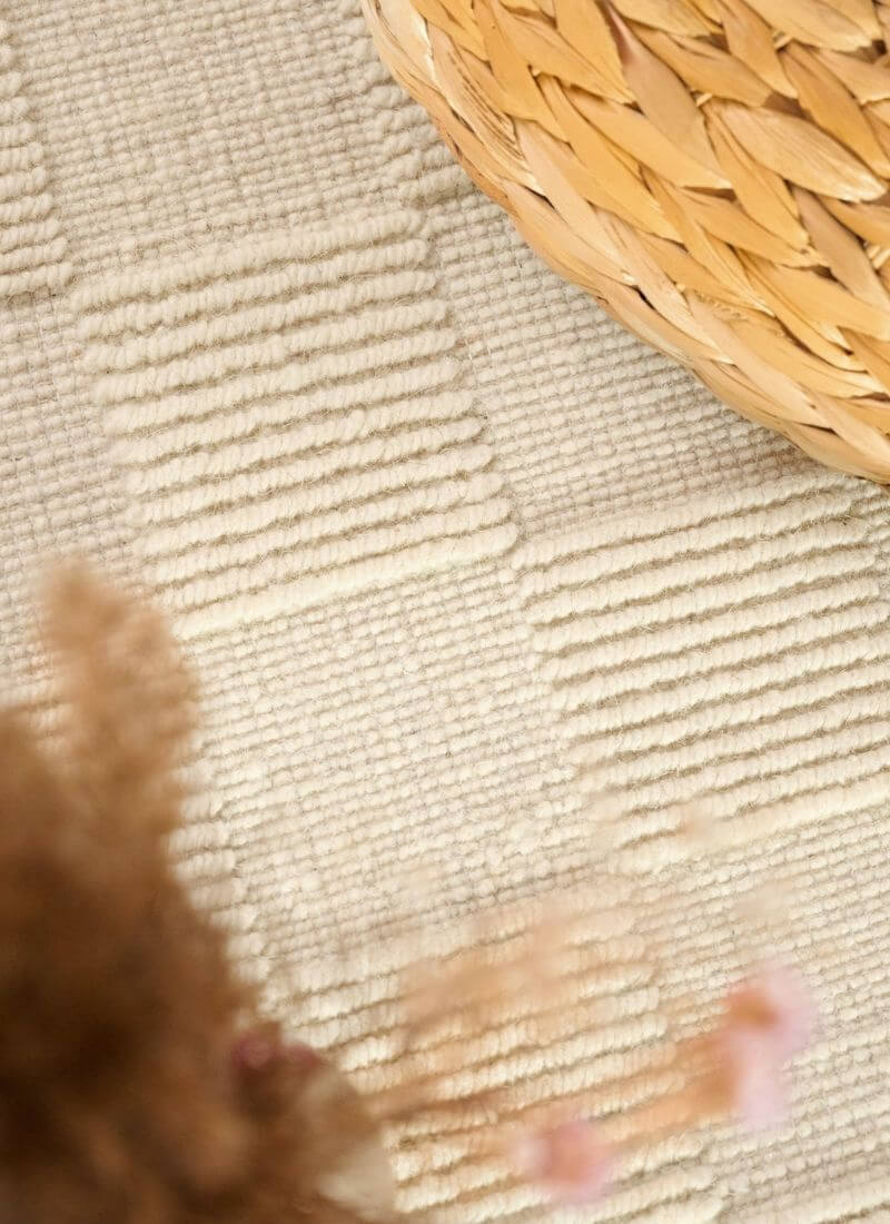 Scala Handwoven Wool Rug – Checkered Design