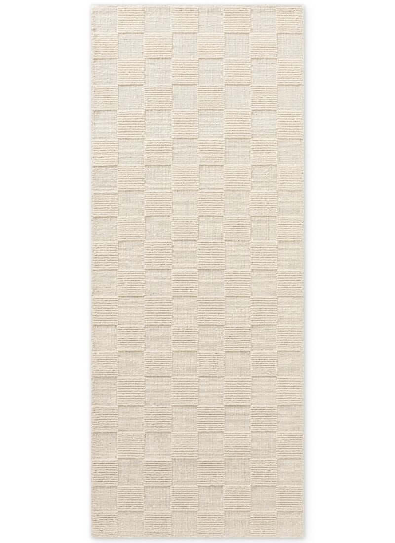 Scala Handwoven Wool Rug – Checkered Design