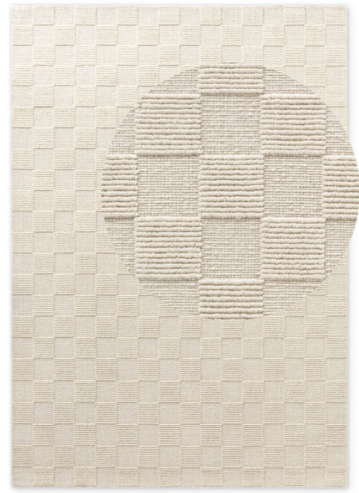 Scala Handwoven Wool Rug – Checkered Design