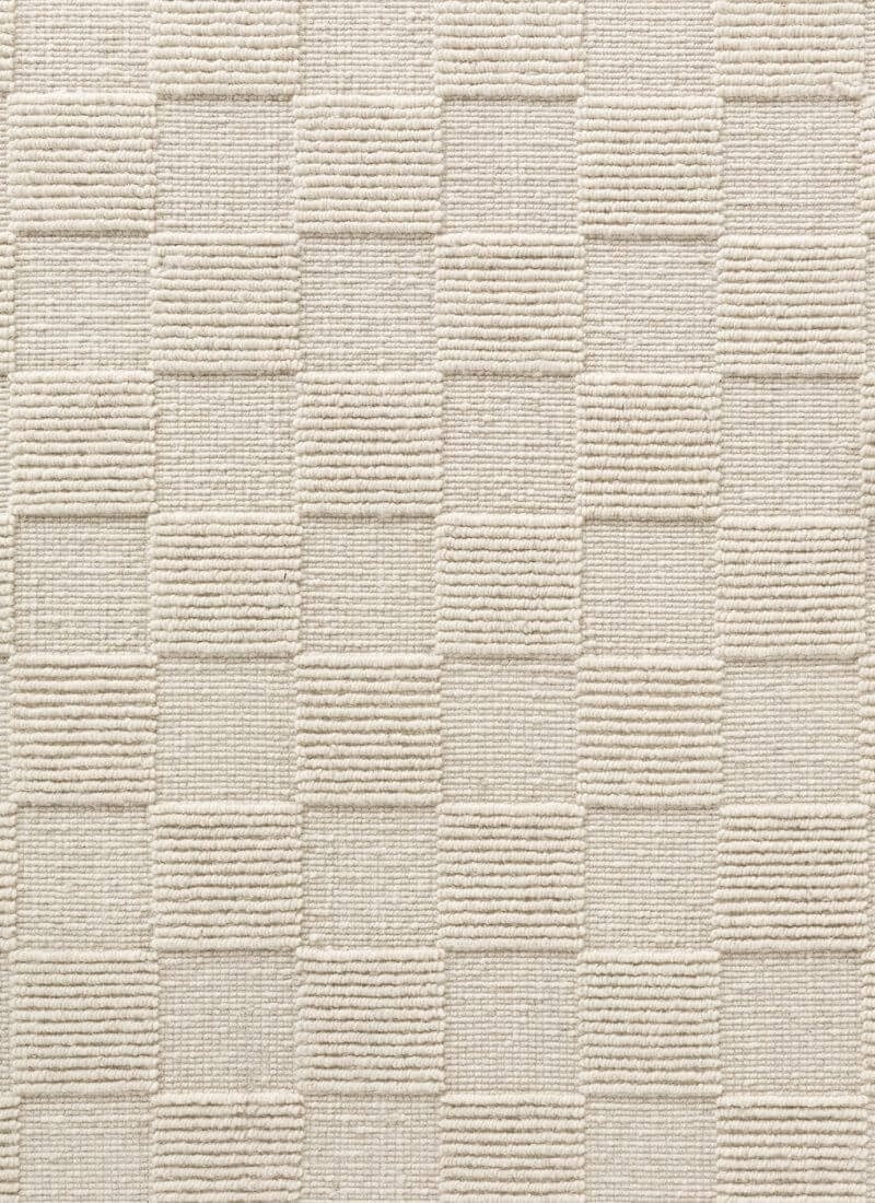 Scala Handwoven Wool Rug – Checkered Design