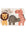 Children's rug with cartoon animals on a white background