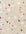 Patterned fabric with hearts, stars, and flowers on a beige background