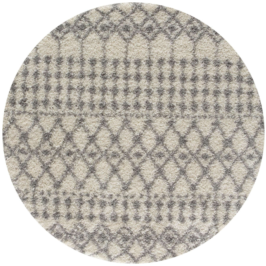 The Rugs Area Rug - Modern Luxury Shaggy Rug Moroccan Ivory