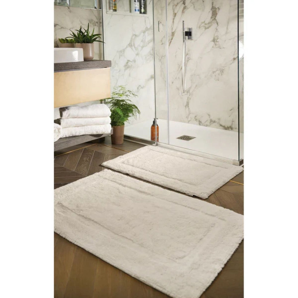 The Rugs Luxury Bamboo Bordered Bathmats - Soft & Stylish