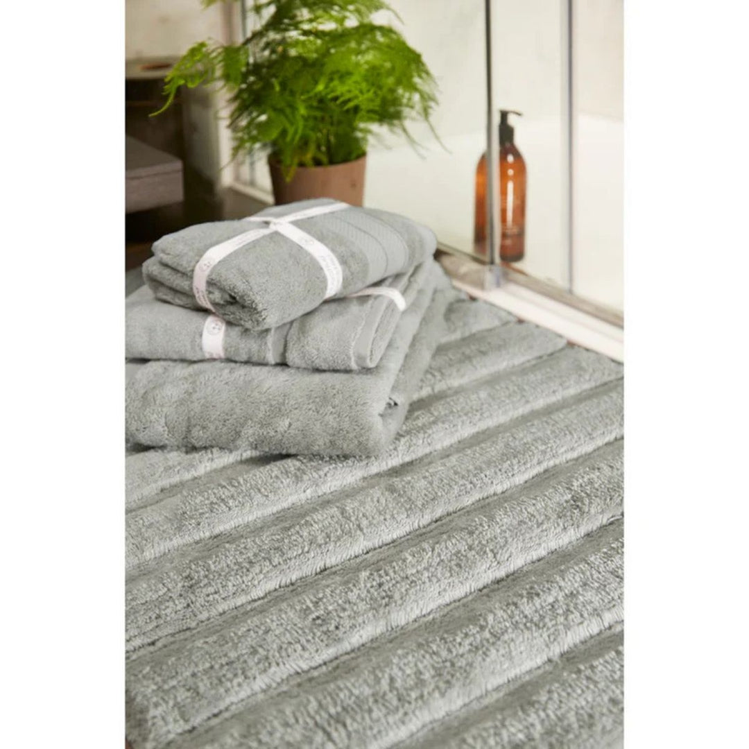 Luxury Bamboo Striped Bathmats
