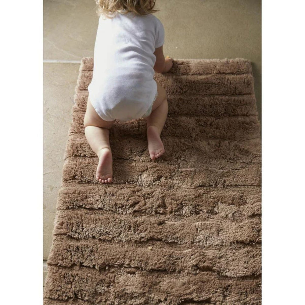 The Rugs Luxury Bamboo Striped Bathmats - Soft & Absorbent