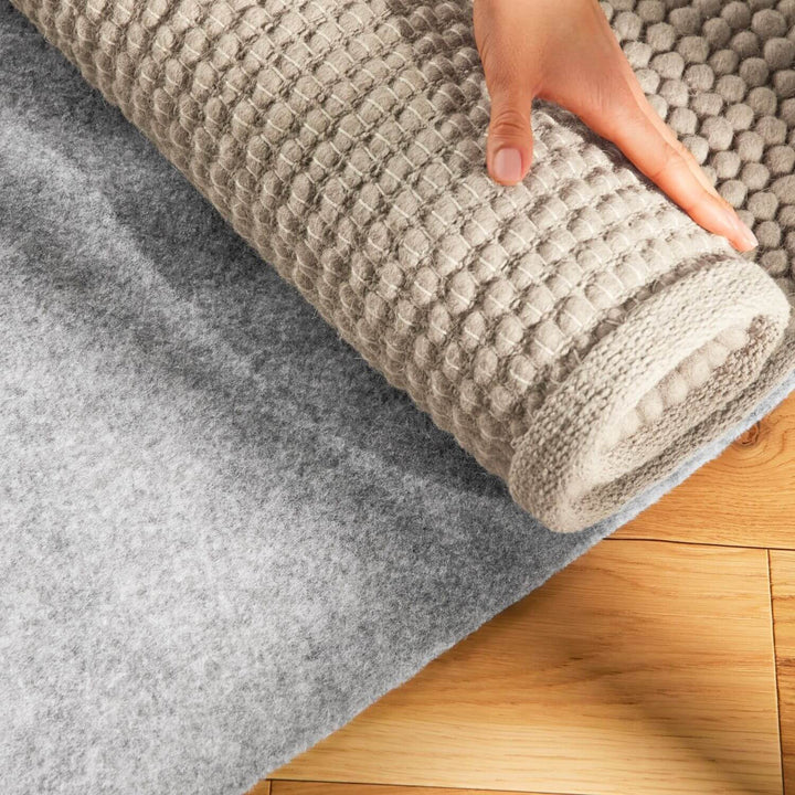 Base Rug Underlay Grip Grey, reversible, durable, felt construction.