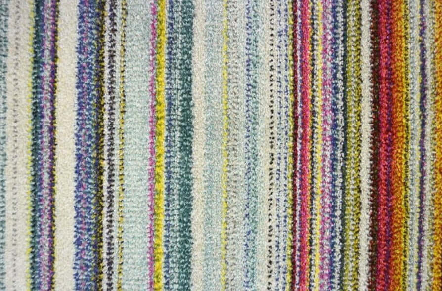 Striped Design Modern Rug in Multicolour