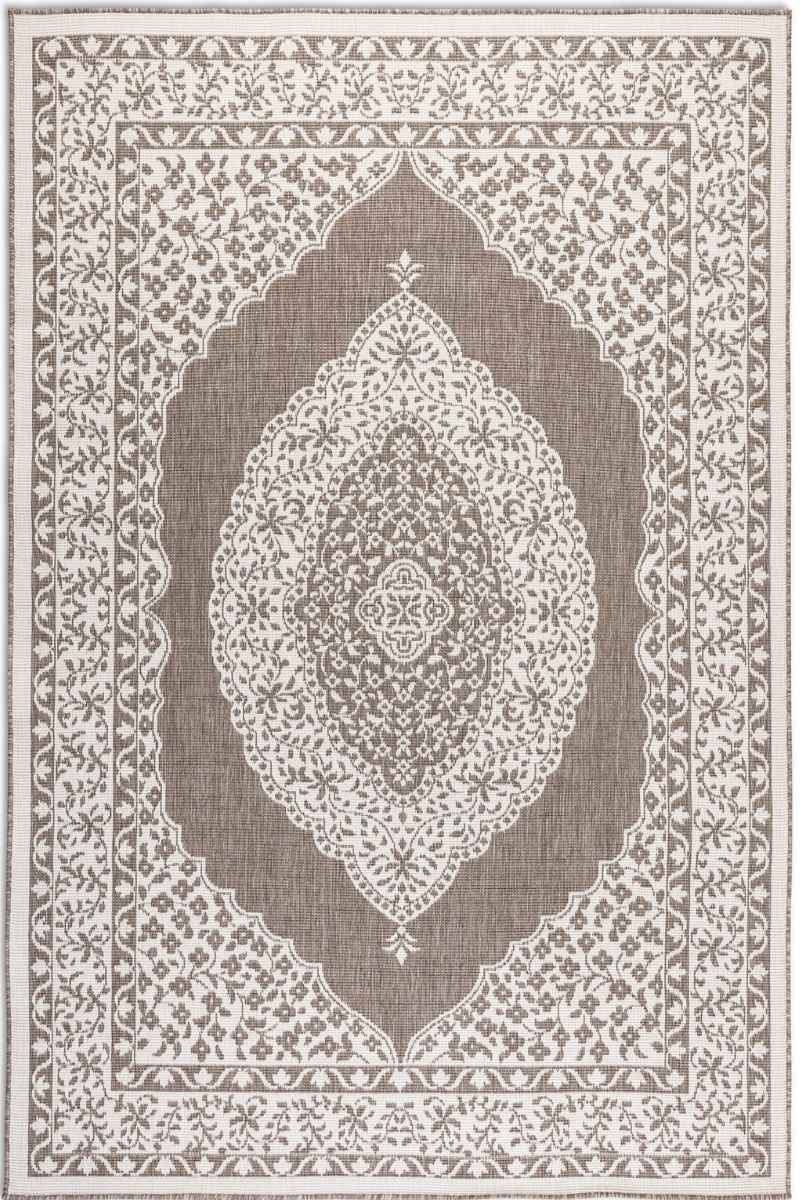 The Rugs Meekly Reversible Beige Rug -Quality Indoor Outdoor