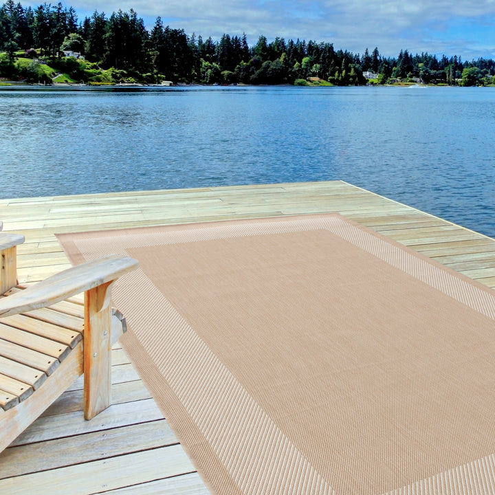 Ecology Collection Outdoor Rugs in Beige | 200b - The Rugs
