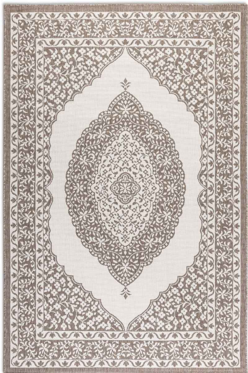 The Rugs Meekly Reversible Beige Rug -Quality Indoor Outdoor