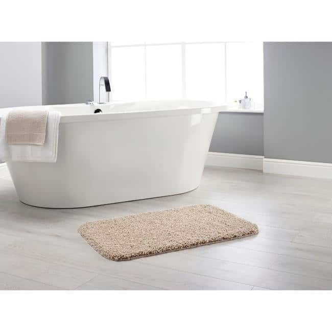 Versatile Bathroom Plain Rug