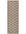 The Rugs Durable Washable Mats & Runners with Diamond Design