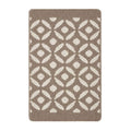 Washable Geometric Brown Mat or Runner