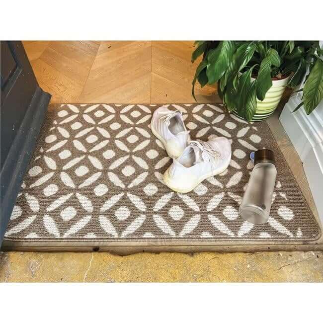 Geometric Design Washable Mat