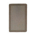 Washable Striped Beige Mat and Runner