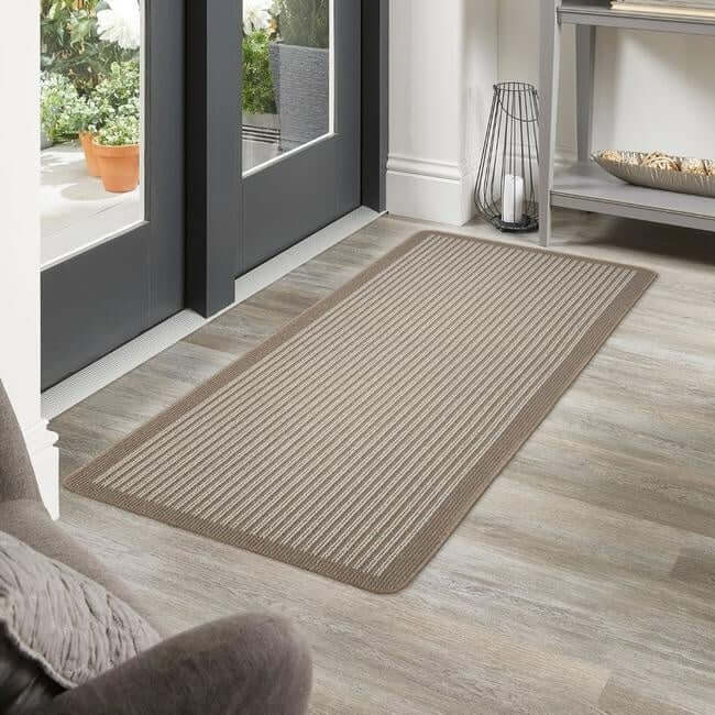 Striped Washable Mat