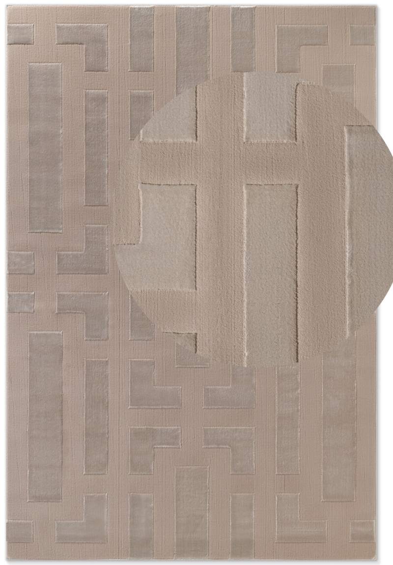 Behg Designs Rug The Rugs Perles Beige Rug - Quality Modern Geometric Design