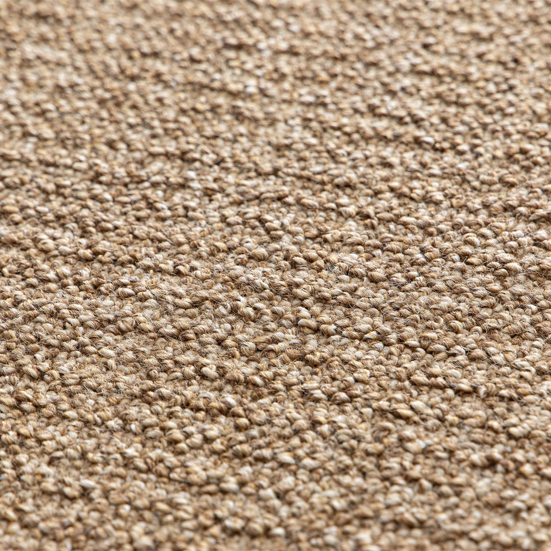Dune Boucle beige textured rug, close-up of the knobbly texture | The Rugs