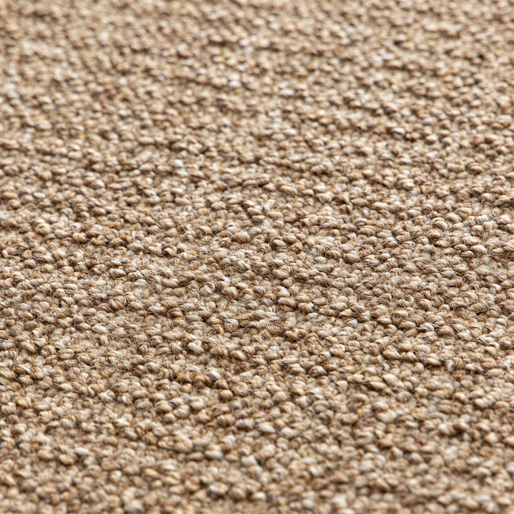 Dune Boucle beige textured rug, close-up of the knobbly texture | The Rugs