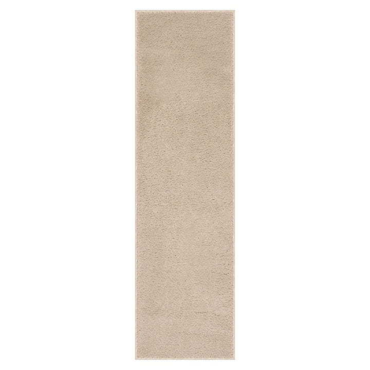 Washmellow beige washable runner, top view of the 80x280 runner | The Rugs