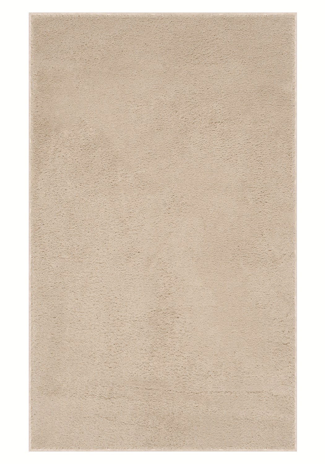 Washmellow beige washable rug, top view of the full rectangle rug | The Rugs
