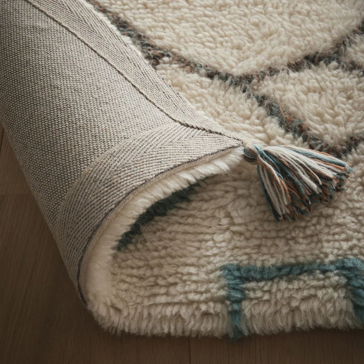 Berber Diamond Knotted Wool Rug