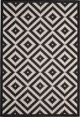 The Rugs Outdoor Rug - Garden / Patio Rugs -Diamond in Black