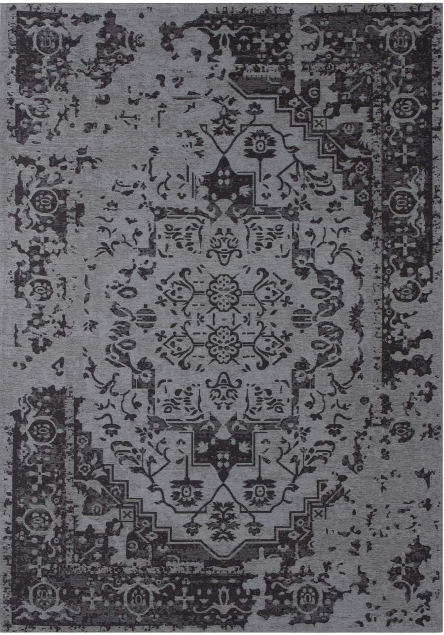  Machine Washable Flatweave Rug black colour