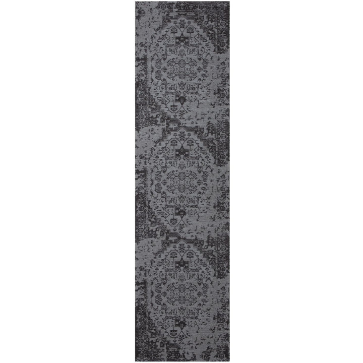 Machine Washable Flatweave Rug black colour